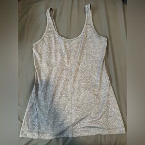 lululemon athletica Heather Gray Scoop Tank